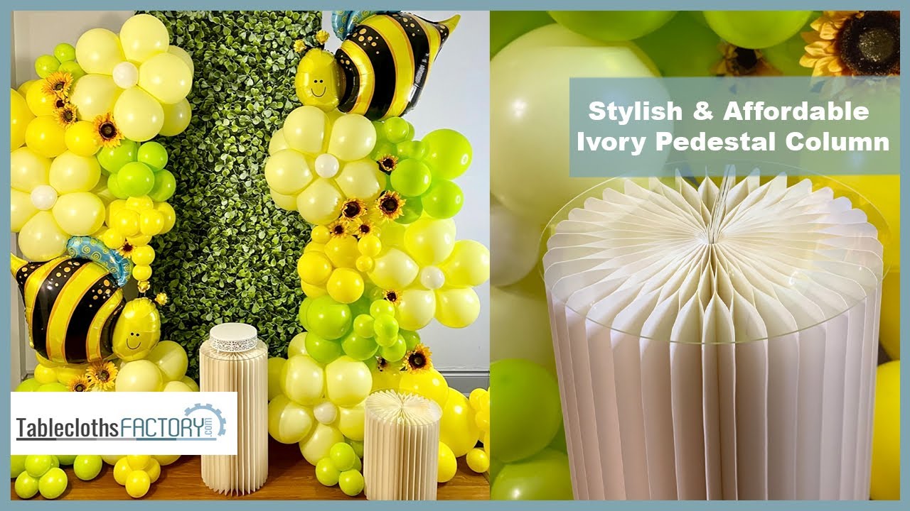 Stylish & Affordable Ivory Pedestal Column | DIY | Tableclothsfactory ...