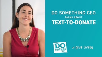 DoSomething.org CEO Aria Finger talks about Give Lively and Text-to-Donate