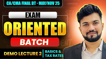 Day 2 |CA/CMA Final DT | Live Exam Oriented Batch for May/Nov 25| Yash Khandelwal
