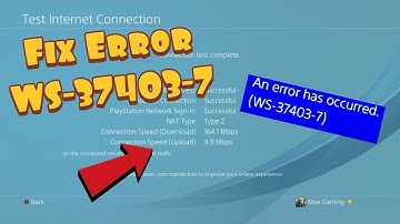 How To Fix PS4 Error WS-37403-7