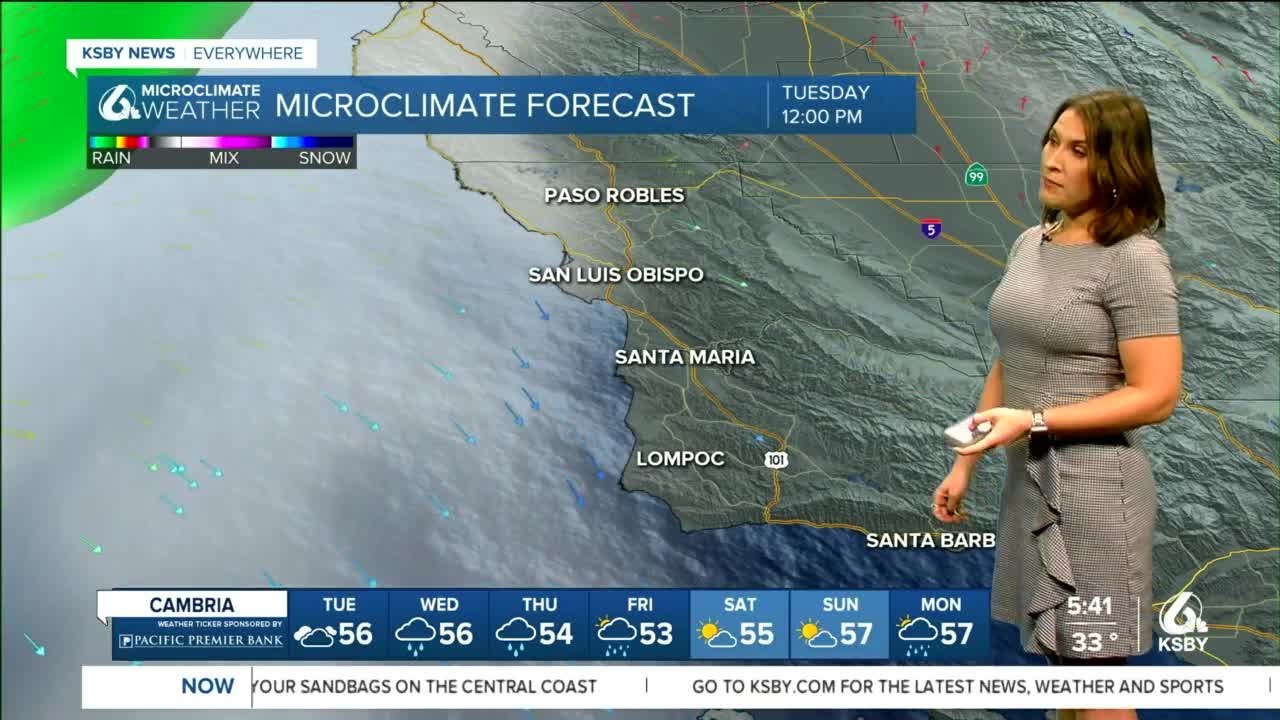 Mostly sunny and dry Tuesday ahead of wet winter storm - YouTube