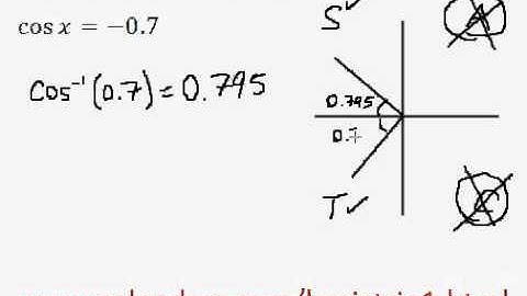 Solving simple trig equation (in radians) - EASY!!!! (pt.7)