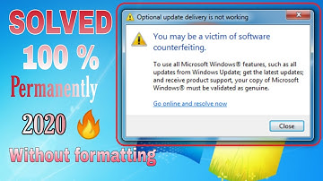 [SOLVED] You may be a victim of software counterfiting in windows 7 in 2020 ⚠🔥|