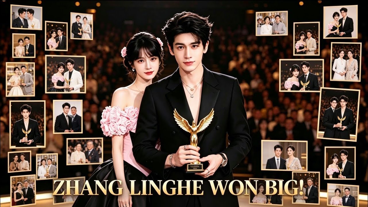 Zhang Linghe Wins Big at the Golden Eagle Awards, Tian Xiwei's Reaction in the Spotlight!💕