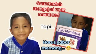 Ken Ichi belajar membaca||Buku Ayo membaca jilid 3||quatum learning‼️ #belajarmembaca #anaktk