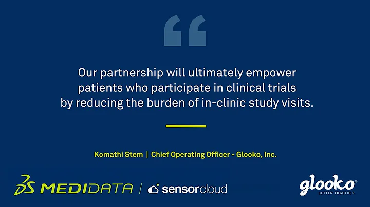 Glooko Joins Medidatas Sensor Cloud Network to Imp...