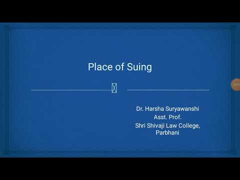 Place of suing