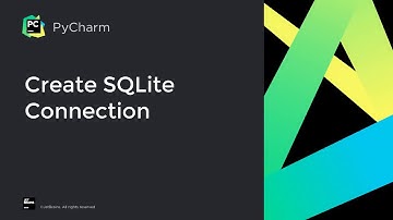 How to use drag-n-drop to create a SQLite database in PyCharm