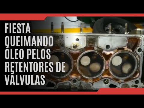 Fiesta queimando óleo pelos retentores de válvulas | Olha como estava o cabeçote!