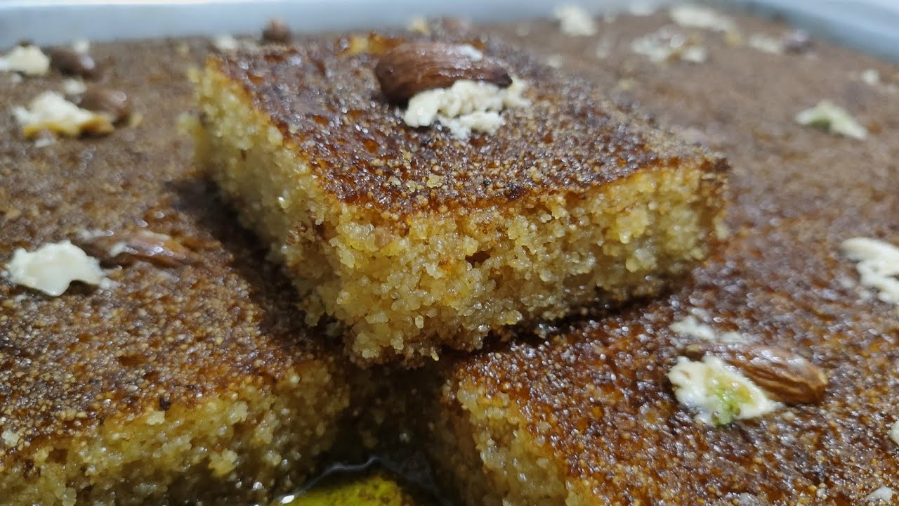 بسبوسة ناجحة لسهراتكم ☑️ الرمضانية تحسبوها قلب اللوز