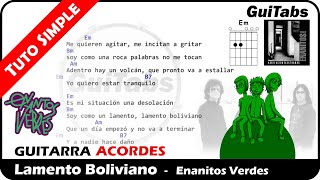 Video thumbnail of "LAMENTO BOLIVIANO 🇧🇴 - Enanitos Verdes ( Letras - Acordes GUITARRA 🎸- Karaoke )"