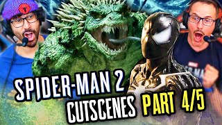 SPIDER-MAN 2 PS5 CUTSCENES Game Movie REACTION!! PART 4 | The Lizard | Symbiote Spider-Man