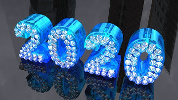 Cinema 4D Tutorial - Diamond and Blue Glass 2020