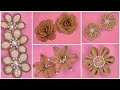 10 DIY Jute Flower/ Jute Burlap Flower/ Jute Craft Ideas