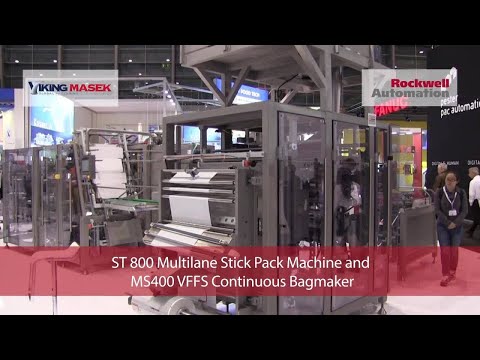 Viking Masek S ST 800 Multilane Stick Pack And MS400 VFFS Continuous Bagmaker 