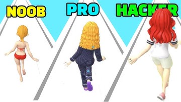 NOOB vs PRO vs HACKER in PROJECT RUNWAY