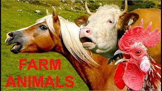 For Kids: 30 beautiful farm animals with real sounds Part 1 - Für Kinder: Bauernhoftiere Tierstimmen