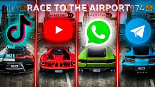 RACE TO THE AIRPORT - Race Application in Extreme Car Driving screenshot 2