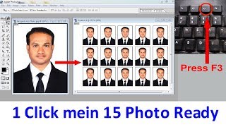 How to create shortcut key in adove Photoshop 7.0 || shortcut key kaise banaye for Passport  photo screenshot 4