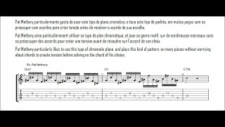 Pat METHENY example of a chromatic phrase on II V I