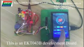 DWIN DGUS EKT043B Development Board with all T5L ASIC function leaded out