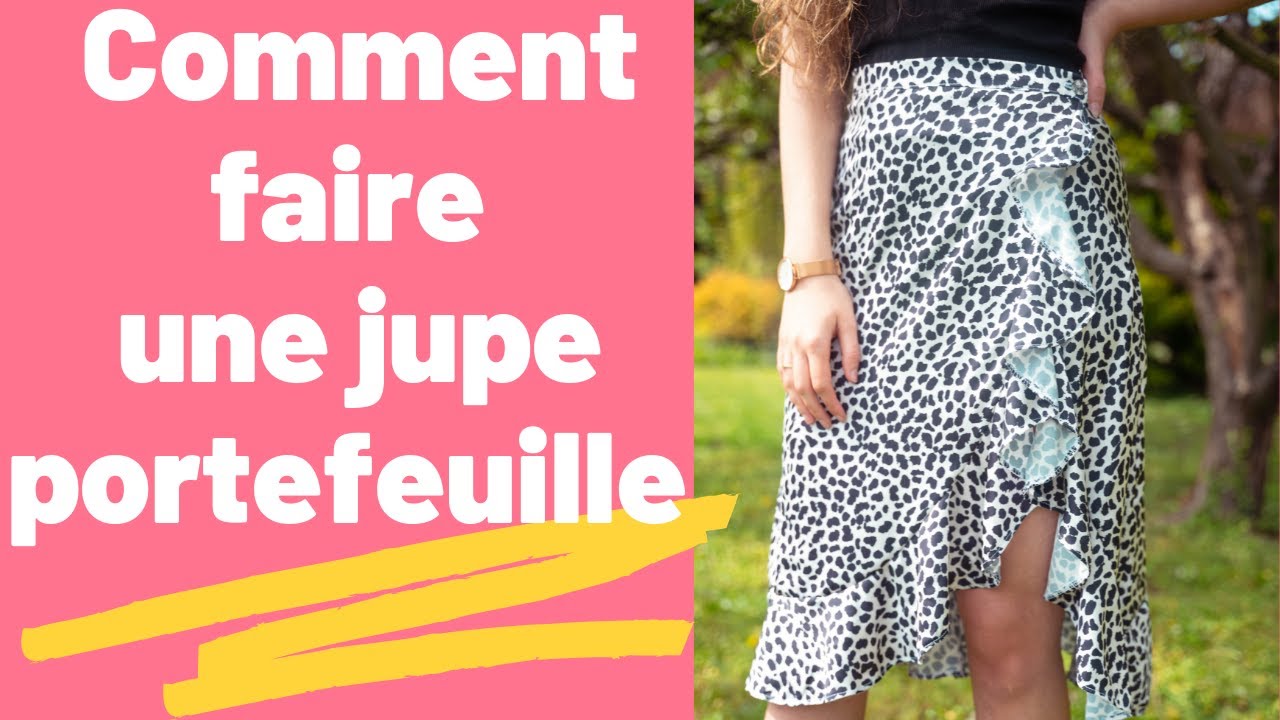 coudre une jupe portefeuille