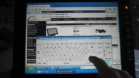 VM104 10" touch screen Desktop VGA XGA monitor demonstration