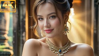 4K Ai Girl Lookbook - Angkor Wat Unveiled: Sophia's Exploration In Timeless Architecture