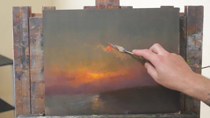 Glaze a Sunset Oil Painting Preview