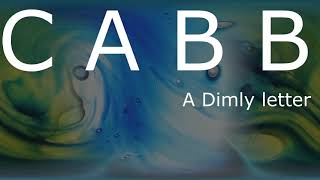 A dimly letter by CABB