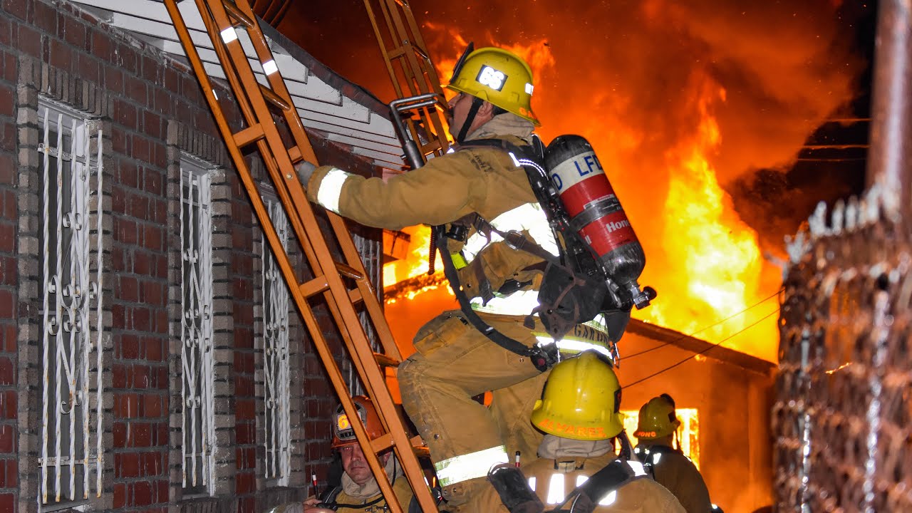 LAFD Garage Fire: Station 66 (South LA)