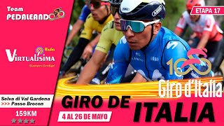 EN VIVO  Etapa 17 Giro de Italia 2024 | POGACAR - NAIRO - RUBIO - MOLANO - ALAPHILIPPE #girodeitalia