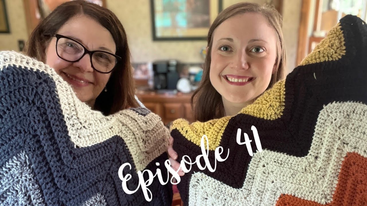 Knitting Podcast #41: Chic Chevron Throw x2, Anker Sweater, Tender Sweater, Quilt & Cricut projects