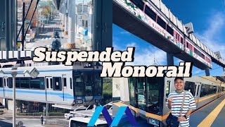 NGERI2 SEDAP!! Kereta Gantung SHONAN MONORAIL JEPANG, Seperti Naik Wahana! (East Asia Trip Part 10)