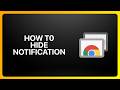 How To Hide Chrome Remote Desktop Notification! Tutorial
