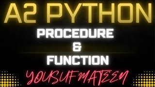 Advance Python | Programming | Day 9 | A level Computer Science 9618 | Urdu/Hindi