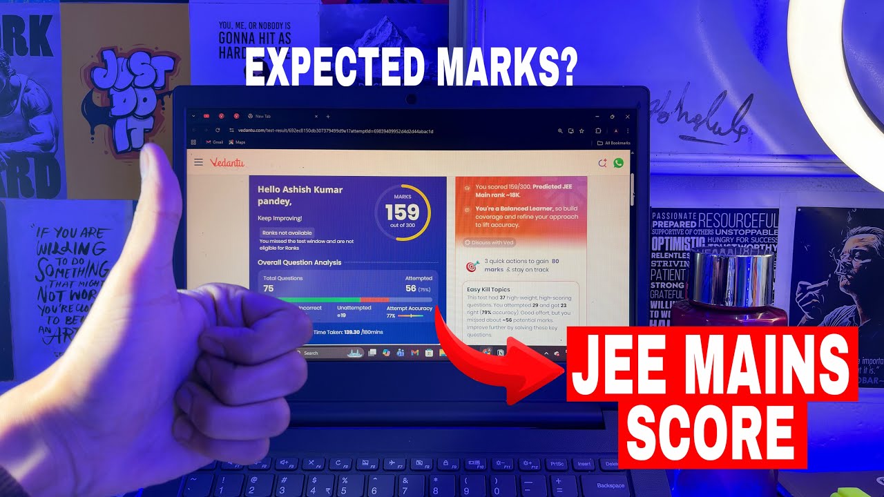 I Attempted a Full Mock Test for JEE Mains 2026 😳 | Eklavya Test Series ...