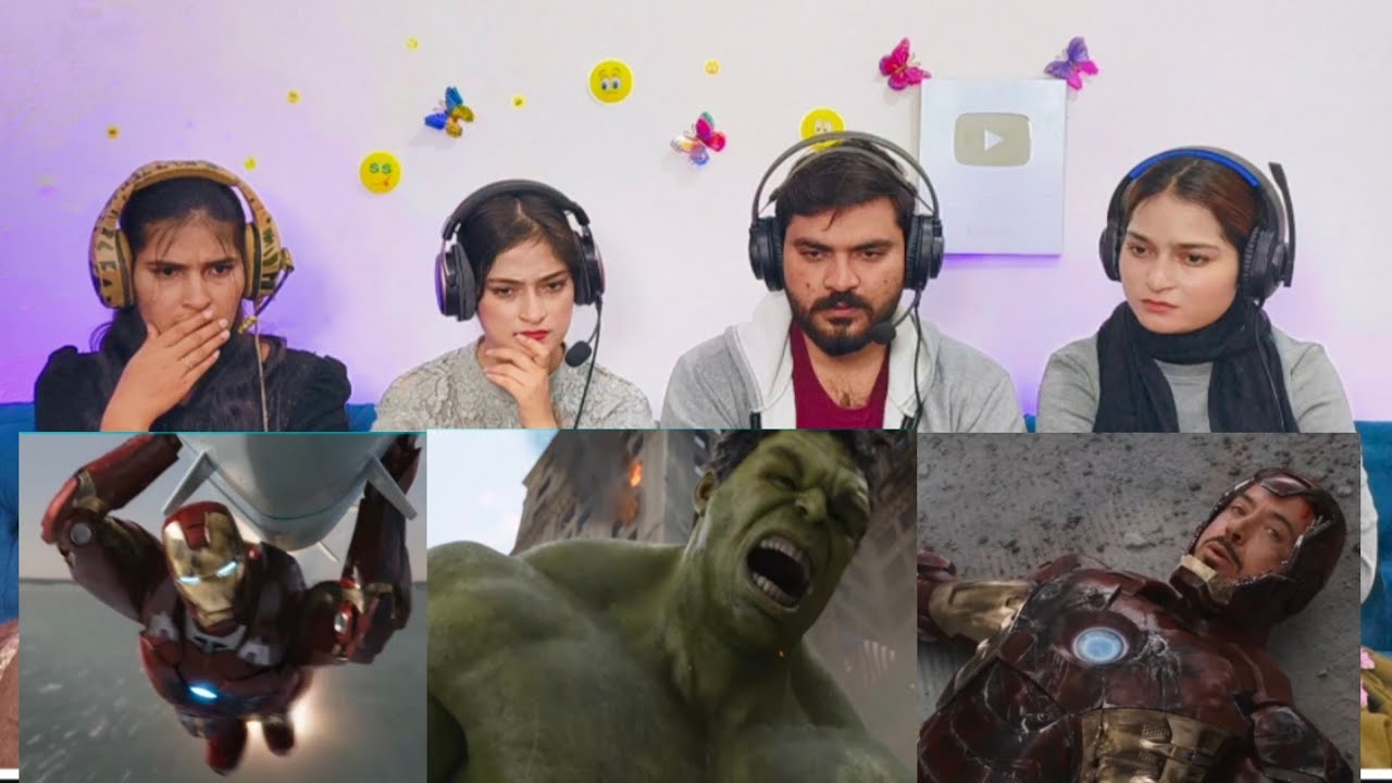 Ironman Nuclear Missile Scene Reaction | Hulk Saves Tony Stark Movie Clip