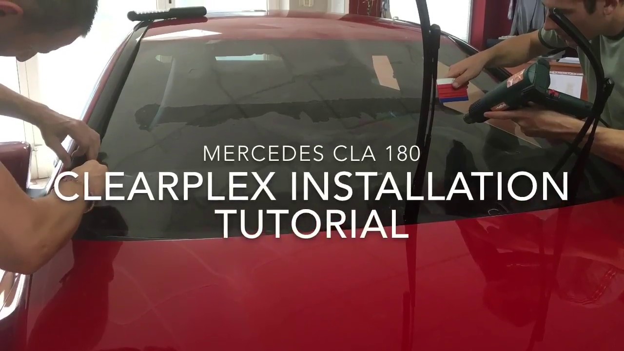ClearPlex installation tutorialPaint protection film to windshield