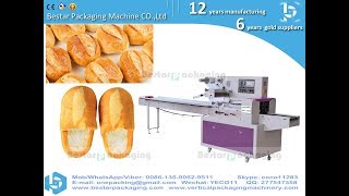 Multi Fuction Horizontal burger bun  flow pack wrapping Machine Máquina de envoltura de paquete