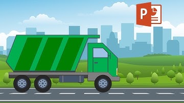 How to make a Trash Truck in MS PowerPoint