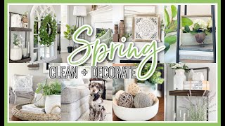 *NEW* SPRING CLEAN + DECORATE WITH ME 2022 | SPRING LIVING ROOM DECOR IDEAS