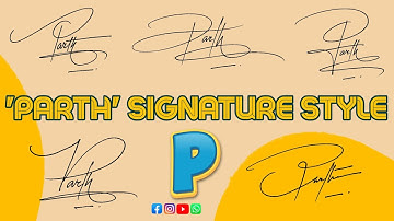 Parth name Signature | P Signature Style | #signature #signaturestyle