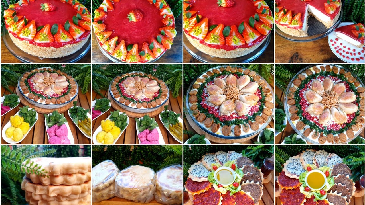 المناقيش وطريقة تفريزهالوقت الحاجة،تشيزكيك الفراولة،فتةالدجاج الشهية وصورالمتابعين كلن بالفديو 👇