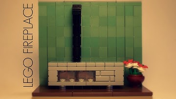 LEGO Modern Fireplace - MOC+Tutorial