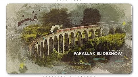 After Effects Template: Drop Ink Parallax Slideshow