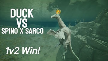 My Duck WON VS Spino X Sarco! - Path Of Titans 