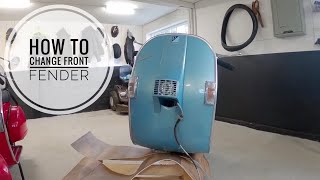 Vespa px / How to change the front fender