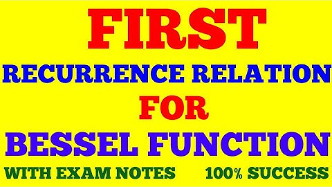 RECURRENCE RELATIONS FOR BESSEL