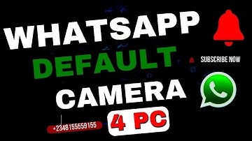how to set ManyCam as default camera for WhatsApp on pc